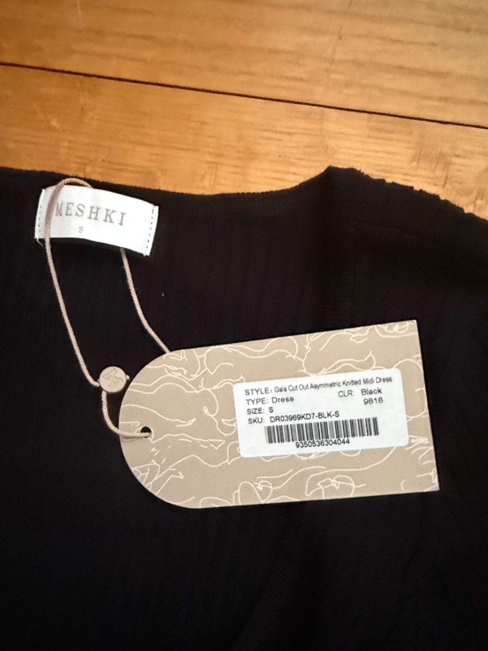 Meshki Black Long Sleeve Cutout Maxi Dress - Picture 5 of 5